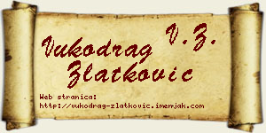 Vukodrag Zlatković vizit kartica